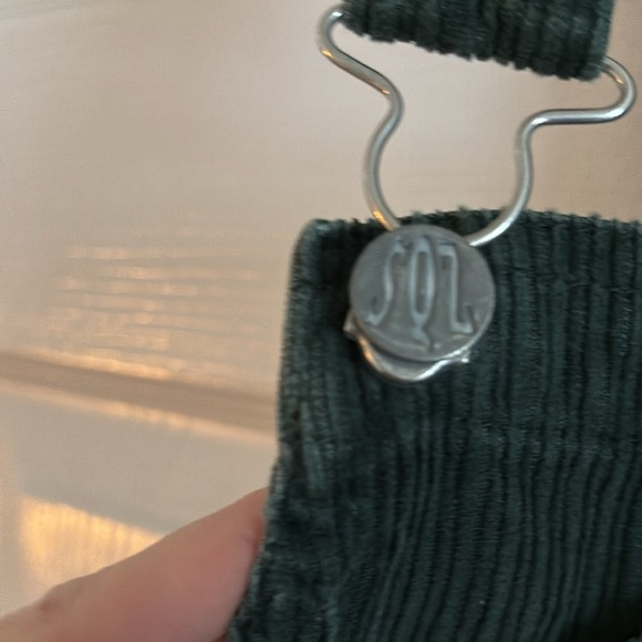 Vintage dark green corduroy overalls - Picture 3 of 5